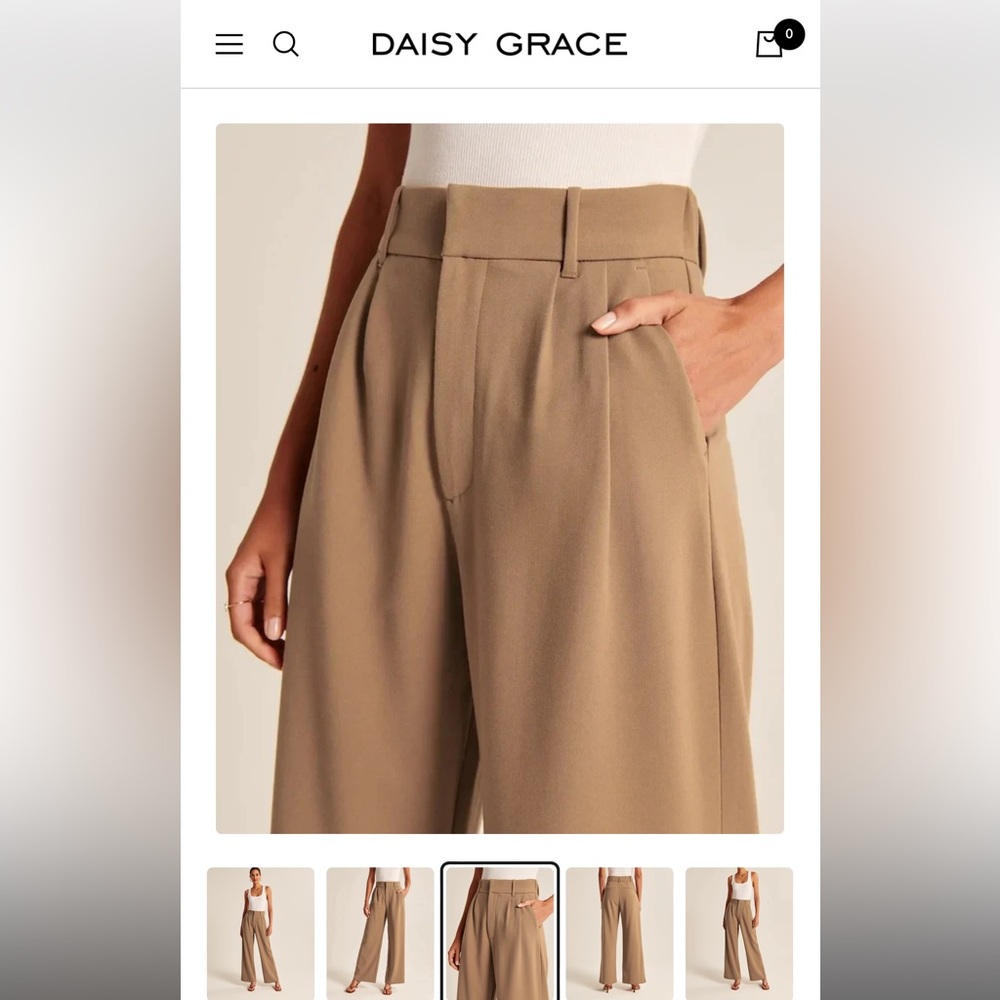 Daisy Grace wide leg tailored pants